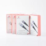 Custom logo printing design packing box android type-c apple phone usb cable packing box paper for sale