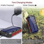 Solar System Power Bank Solar Panel Phone Charger 5000mAh 100000mAh ABS Material