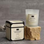 Custom made Square Soap Box Aromatherapy Candle White Black Paper Box  Wholesale