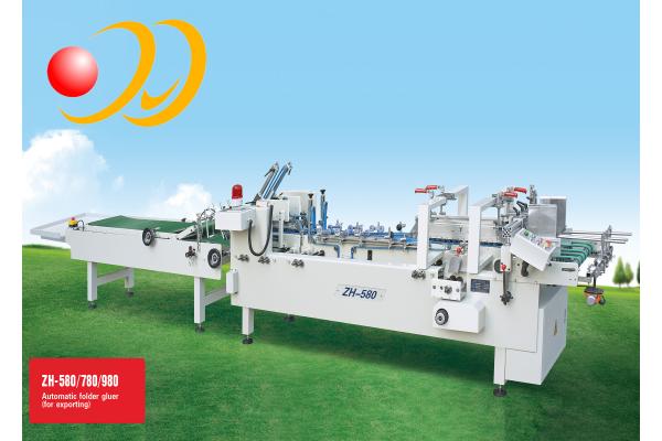 Cardboard Corrugated Box Folding Machine , Post Folder Gluer