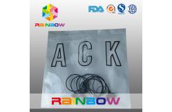 China Three Side Seal Transparent Front White Pearl Back Anti Static Bag With Zipper supplier
