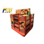 Innovative Two - Sides Cardboard Pallet Display , Chocolate Pallet Retail Display With Shelves for sale