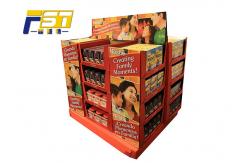 China Innovative Two - Sides Cardboard Pallet Display , Chocolate Pallet Retail Display With Shelves supplier