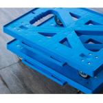 Two Totes Loading Plastic Moving Dolly 4 Inches PU Casters More Function