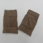 New style fashion winter leather half finger lamb fur fingerless gloves for sale