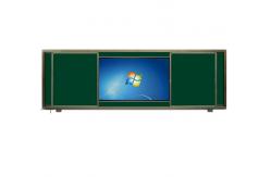 China 75 Inch Interactive Flat Panel Multi Touch Screens With Sliding Whiteboard supplier