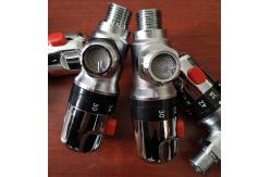 China Mixing Valve Brass Adjustable Water Thermostatic Valve For Solar Water Heater supplier