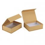 Matt Laminated Rigid Foldable Cardboard Magnetic Box For Wedding Grown Hot Stamping