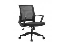 China Modern Ergonomic Conference Furniture Mid Back Manager Fabric Mesh Swivel Visitor Chairs supplier