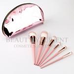 6pcs Private Label Makeup Brushes Custom Logo Synthetic Hair With Cute Bag for sale