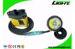 China Anti Explosive Miners Helmet Light 25000 Lux Illuminance With 10.4Ah Battery supplier