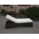 UV Resistant Waterproof Rattan Sun Lounger For Poolside / Lawn for sale