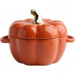 Pumpkin Porcelain Ceramic Home Decoration Bowl For Breakfast Egg for sale