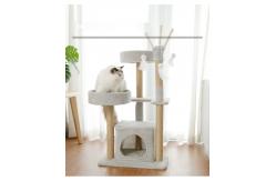 China Scratch Resistant Modern Cat Tower Cat Climbing Frame Soft And Comfortable supplier