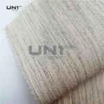 Stiff Woven Fusible Interlining Fabric Elastic With White Color for sale