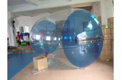 China Blue Transparent Inflatable Water Roller Balls for Kids Inflatable Pool supplier