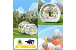 China 3m with blower air pump kids play transparent bubble house inflatable snow globe supplier