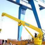 Vessel Loading Electro 0.2T Telescopic 20M Marine Cranes