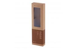 China Printed Brown Kraft Paper Noodle Box With Window Bespoke Packaging supplier