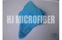 China Single composite Blue Microfiber Rags / Ultra Thick Plush Fleece Microfiber Dish Cloths 25X25cm supplier