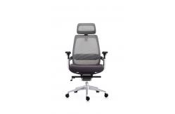 China Executive Mesh Swivel Office Chair With Lumar Support And Footrest supplier