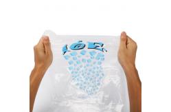 China LDPE 8lb 10lb Disposable Ice Cube Bags Custom Size With Drawstring supplier