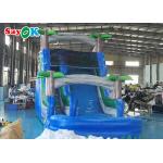 Inflatable Water Slide Park Interesting Waterproof Commercial Inflatable Slide Coconut Tree Theme for sale