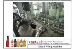 China Powerful Timed Glass Bottle Filling Machine For Vinegar / Soy Sauce / Chili supplier