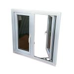 Wind Proof Casement Glass Windows PVC Hurricane Resistant Windows