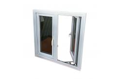 China Wind Proof Casement Glass Windows PVC Hurricane Resistant Windows supplier