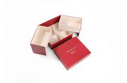 China 2 Tiers Red Cardboard Candy Boxes Packaging Mid Autumn For Mooncake supplier