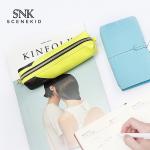 Portable Waterproof PU Leather Zippered Cosmetic Bag for sale