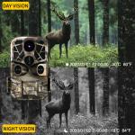 128gb 0.4s Motion Activated Night Vision Camera Wildlife Low Glow Game Cam