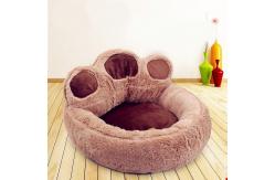 China Teddy Dog Sleeping Pad Bear Paw Short Plush Pet House Bed supplier