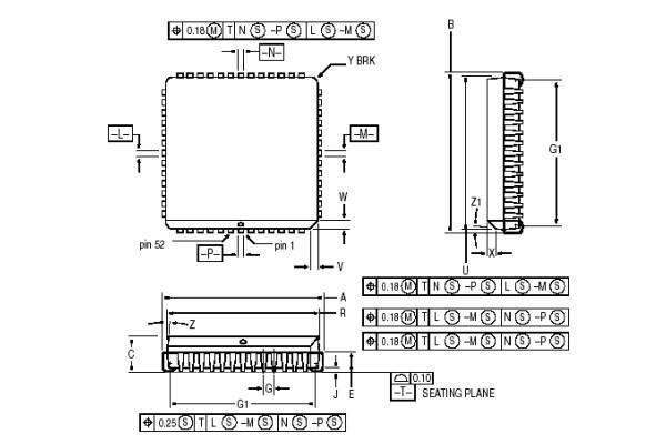 Integrated Circuit Chip M68HC08 Microcontrollers MC908AS60AVFU MOTOROLA QFP64