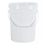 Food Grade 5 Gallon Round Plastic Pail with Handle and Lid for sale