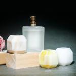 Odm Perfume Bottle Lid Round Square Artificial Stone Natural Marble Resin Bottle Cap for sale