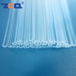 Grooved Quartz Glass Rod OD 1.38mm OD 1.8mm Cutting Moulding Processing for sale