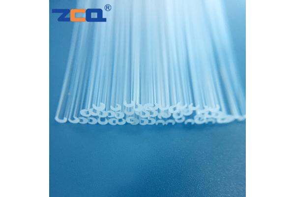 Grooved Quartz Glass Rod OD 1.38mm OD 1.8mm Cutting Moulding Processing