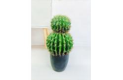 China Cactus Ball Highly Lifelike 90cm Artificial Succulent Plant Round Shape supplier