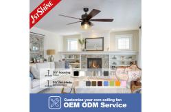 China MDF Blades 52 Inches Remote Control Ceiling Fan With Farmhouse Style supplier