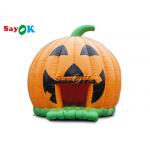 Child  Tarpaulin Halloween Inflatable Pumpkin Bouncer For Party