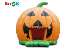 China Child  Tarpaulin Halloween Inflatable Pumpkin Bouncer For Party supplier