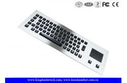 China Illuminated industrial pc keyboard with integrated Touchpad , ruggedized keyboard supplier