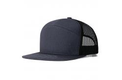 China Custom Logo 7 Panels Cap Wholesale Mesh Trucker Hats supplier