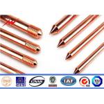 Power Transmsion Copper Ground Rod , Copper Coated Ground Rod