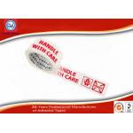 OEM White Printing BOPP Packaging Tape For Box Packing 36mm - 60mm Width