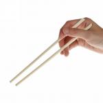 Polished Disposable Bamboo Chopsticks Japanese-Korean Style Twin Toothpick Full Seal OPP Paper Packaging for sale