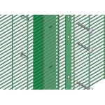 Powder Coated Square post 76.2*12.7mm 358 Security Fence for sale