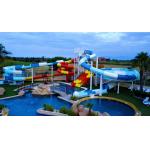 Swimming Pool Water Play Equipment Fiberglass Water Slide For Adults for sale